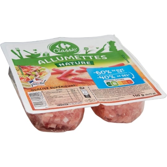 Allumettes nature CARREFOUR CLASSIC'