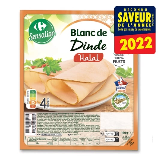 Blanc de Dinde Halal CARREFOUR SENSATION