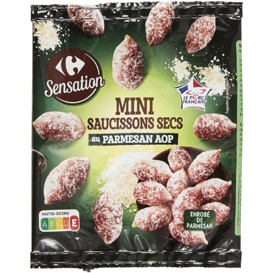 Mini Saucissons Secs au Parmesan AOP CARREFOUR SENSATION