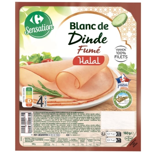 Blanc de Dinde Fumé Halal CARREFOUR SELECTION
