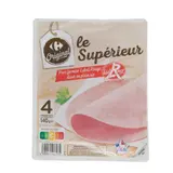 Jambon supérieur label Rouge, fermier et élevé en plein air CARREFOUR