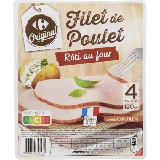 Filet de Poulet Rôti au Four CARREFOUR ORIGINAL