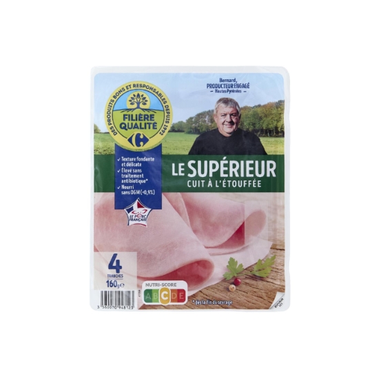 Jambon à l'étouffée CARREFOUR EXTRA