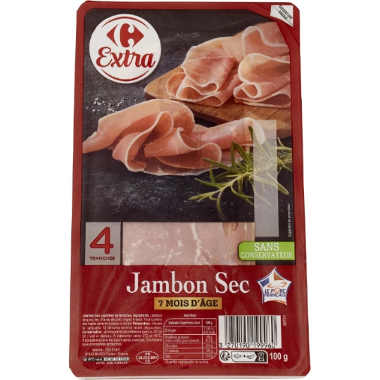 Jambon Sec CARREFOUR EXTRA