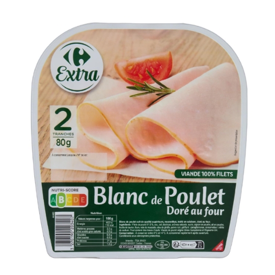 Blanc de Poulet doré au four CARREFOUR EXTRA