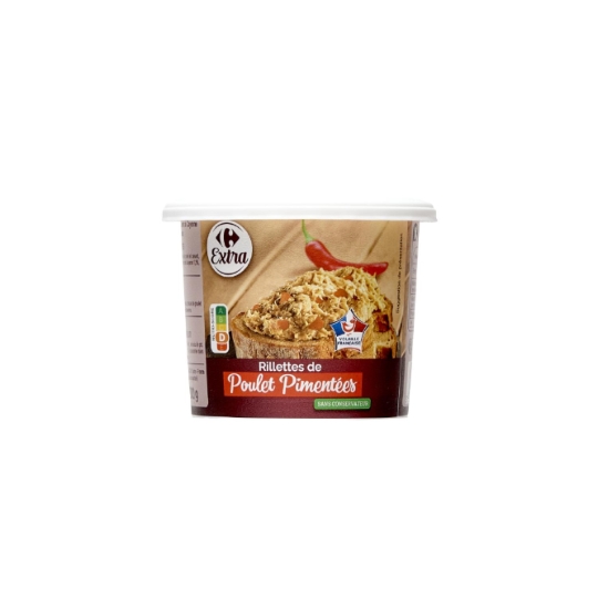 Rillettes de poulet Pimentées CARREFOUR EXTRA