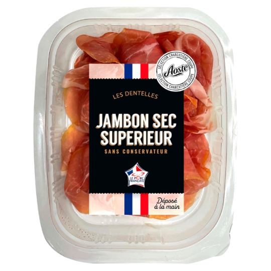 Jambon  sec en dentelles AOSTE
