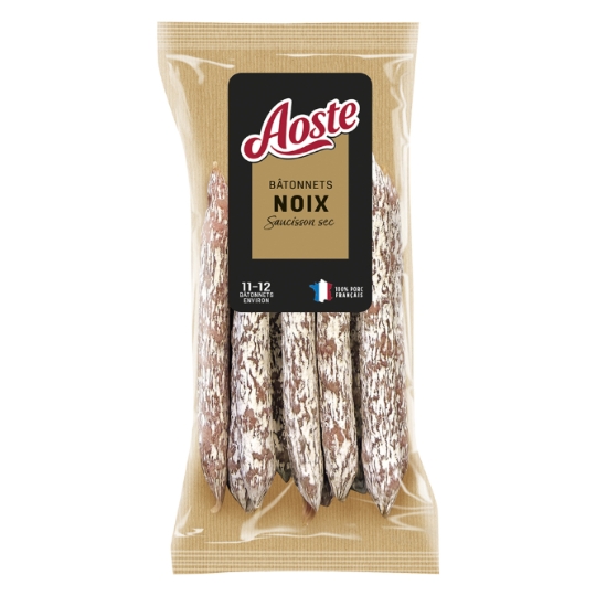 Bâtonnets de Saucisson Sec Supérieur au Noix AOSTE
