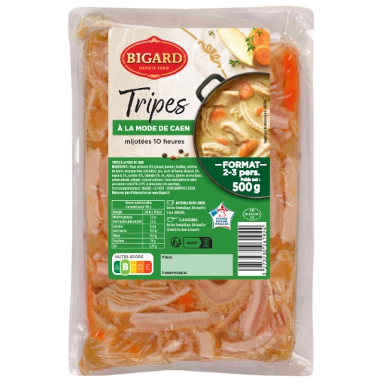Plat Cuisiné Tripes à La Mode de Caen BIGARD