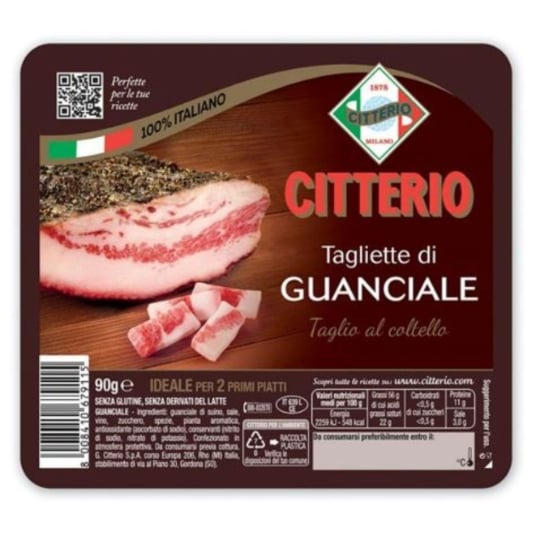 Guanciale Découpé CITTERIO