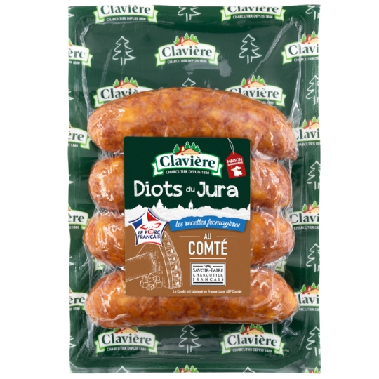 Saucisses Diots du Jura au Comté CLAVIERE