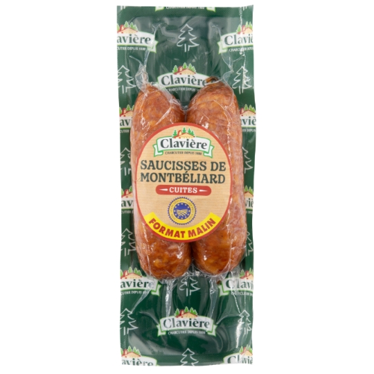 Saucisses de Montbéliard fumées CLAVIERE