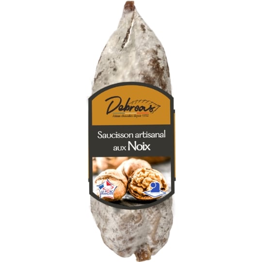 Saucisson Sec Noix Pur Porc DEBROAS