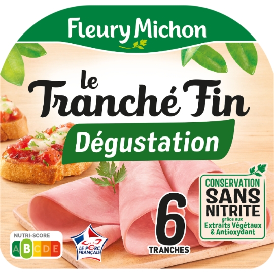 Jambon le Tranché Fin dégustation conservation sans nitrite FLEURY MICHON
