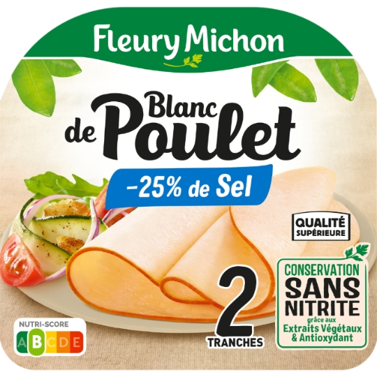 Blanc de poulet Réduit en Sel FLEURY MICHON