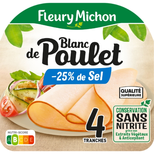 Blanc de poulet Réduit en Sel FLEURY MICHON