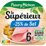 Jambon Le Supérieur Réduit en Sel Sans Nitrite FLEURY MICHON