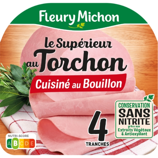 Jambon Le Torchon Sans Nitrite FLEURY MICHON