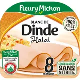 Blanc de dinde halal conservation sans nitrite FLEURY MICHON