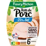 Rôti de porc réduit en sel conservation sans nitrite FLEURY MICHON