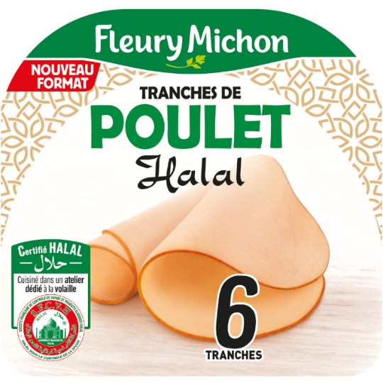 Tranches de Poulet Halal FLEURY MICHON