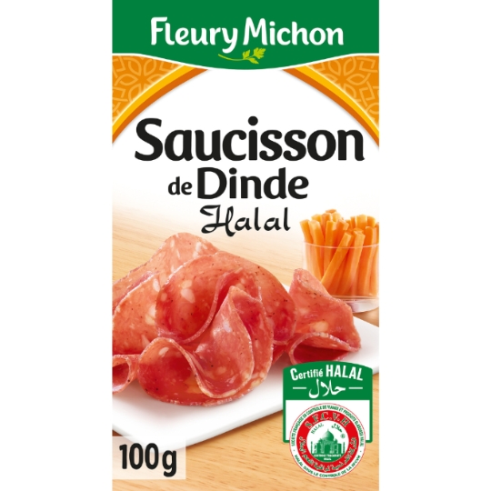 Saucisson de Dinde Halal FLEURY MICHON
