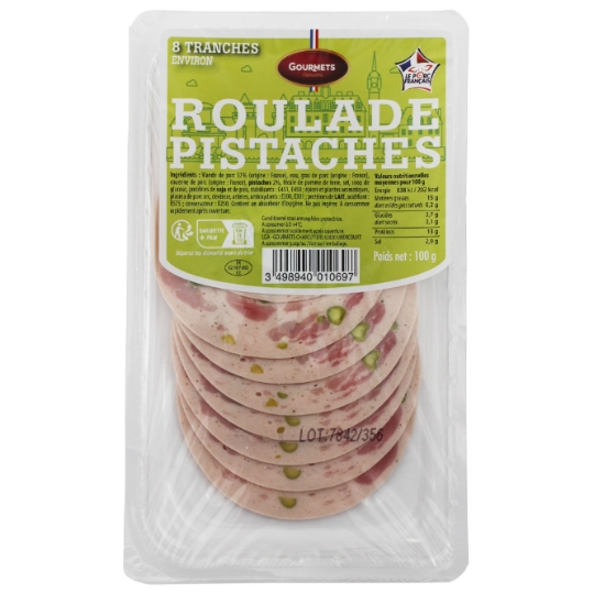 Roulade Jambon à la Pistache GOURMETS CHARCUTIERS