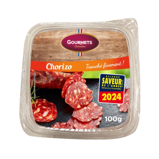 Chorizo Finement Tranché GOURMETS CHARCUTIERS
