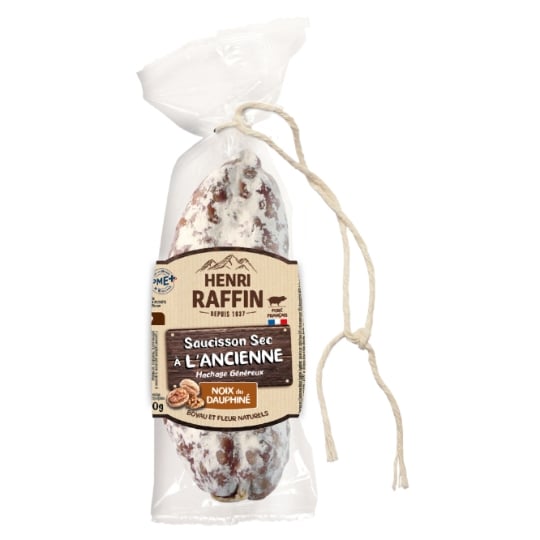 Saucisson à l'ancienne aux noix du dauphiné HENRI RAFFIN