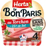 Jambon Au Torchon Sel Réduit Sans Nitrite - Le Bon Paris HERTA