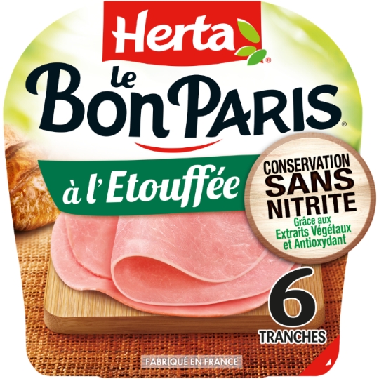 Jambon A L'Etouffée Sans Nitrite - Le Bon Paris HERTA