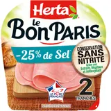 Jambon Sel Réduit Sans Nitrite - Le Bon Paris HERTA