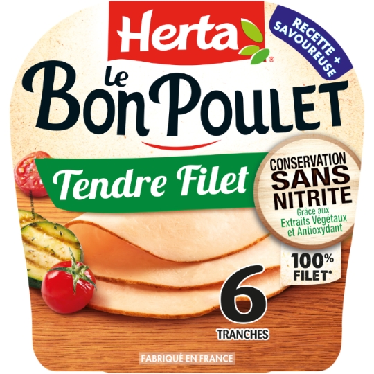 Blanc de Poulet Nature sans Nitrite - Le Bon Poulet HERTA