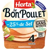 Blanc de Poulet Sel Réduit sans Nitrite - Le Bon Poulet HERTA
