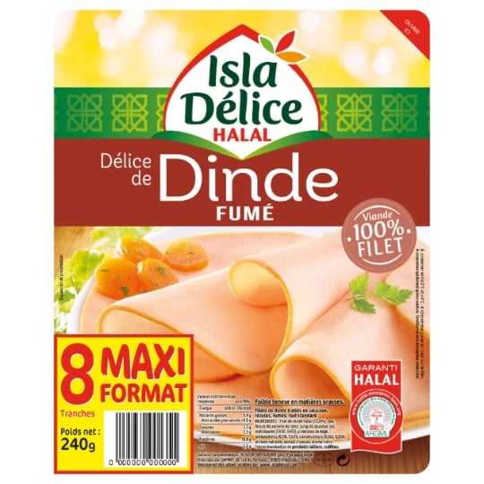 Filets de dinde halal fumés ISLA DELICE