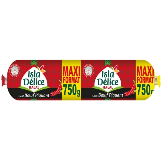 Saucisson halal goût bœuf piquant ISLA DELICE