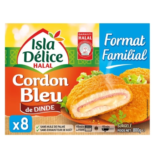 Cordons bleus de dinde Halal ISLA DELICE