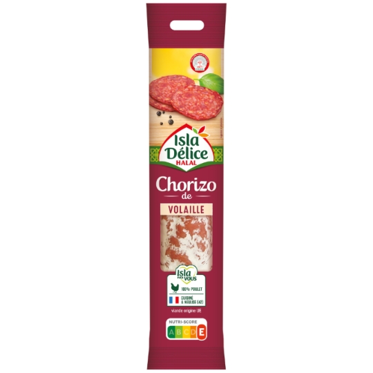 Chorizo de Volaille Halal 100% Poulet ISLA DELICE