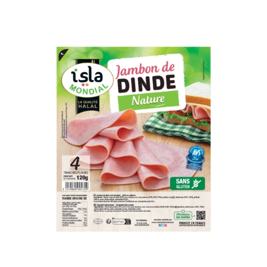 Jambon de Dinde Nature Halal ISLA MONDIAL