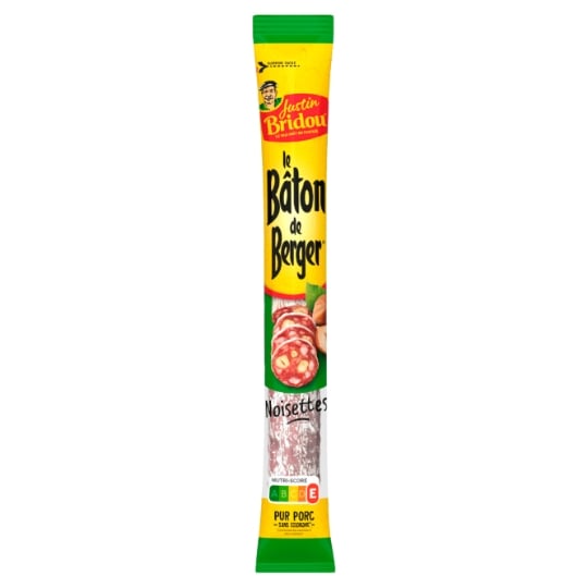 Saucisson Bâton de Berger aux Noisettes JUSTIN BRIDOU