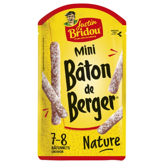Saucisson Bâton de Berger Mini Nature JUSTIN BRIDOU