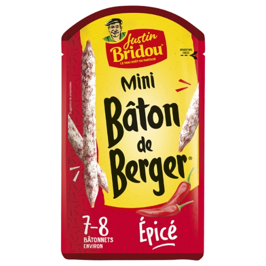 Saucisson Bâton de Berger Mini Epicé JUSTIN BRIDOU