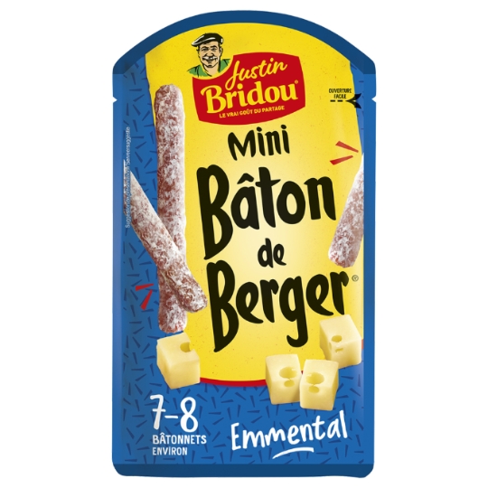 Saucisson Bâton de Berger Mini Emmental JUSTIN BRIDOU