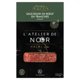 Saucisson de Bœuf Angus en Tranches Halal L'ATELIER DE NOOR