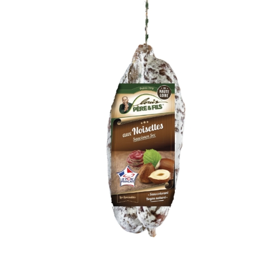 Saucisson Sec aux Noisettes LOUIS PERE & FILS