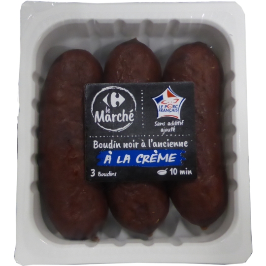 Boudin Noir à l'ancienne à la crème MDD CARREFOUR
