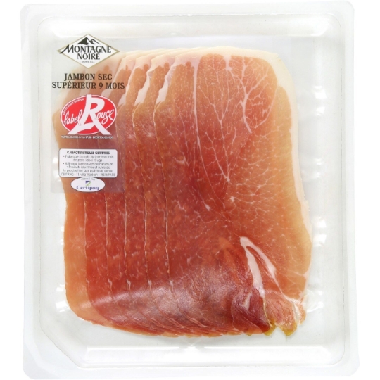 Jambon sec supérieur 9 mois Label Rouge MONTAGNE NOIRE