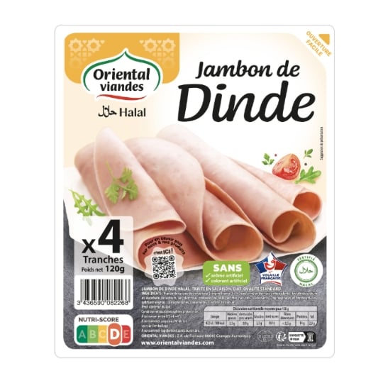 Jambon de dinde Halal ORIANTAL VIANDES