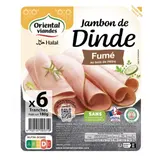 Jambon de Dinde Fumé au Bois de Hêtre Halal ORIENTAL VIANDES