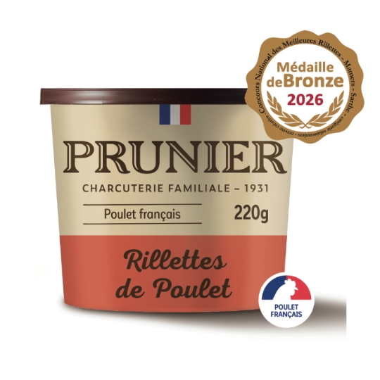 Rillettes de Poulet Poulet Français PRUNIER
